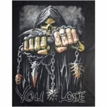 Men's T-Shirt - Skull - Game Over - Rock Shirt - Black - View 3