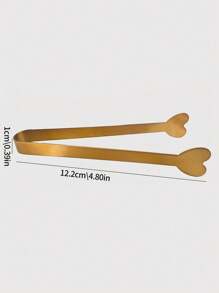 1/5 件不锈钢心形糖夹、厨房烹饪夹、糖果/甜点夹、派对/婚礼餐具