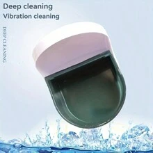 自动假牙清洁盒，带过滤器的便携式保持器清洁盒，易于清洁和保护假牙、牙套和保持器，给父母的贴心礼物 - JA-001 - 白色 - 查看 7