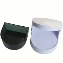 自动假牙清洁盒，带过滤器的便携式保持器清洁盒，易于清洁和保护假牙、牙套和保持器，给父母的贴心礼物 - JA-001 - 白色 - 查看 2