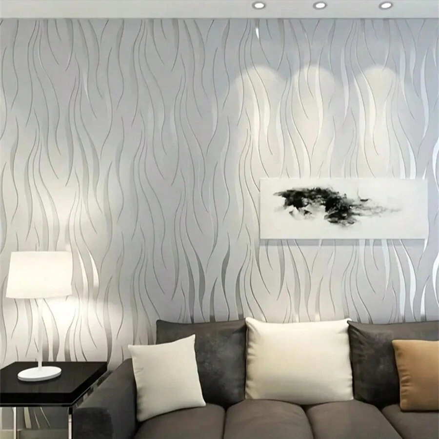 1 Volumen Diseño de arte de onda de agua de moda clásica simple, muy adecuado para tienda, familia, sala de estar, decoración de pared del dormitorio. Paneles de pared autoadhesivos para renovación, papel tapiz, artículos de decoración de primavera para refrescar su hogar, adhesivos de decoración de ramas