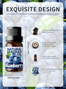 EMBRACEX. 10ml Blueberry Perfume Cheap Aromatherapy Essential Oil, Rich And Fresh Aroma Fragrant Oil,Car Aromatherapy Long Lasting Fragrance,Relax Your Mood,In Diffuser Oils,In Home Fragrance Products,Can Be Used In Room, Living Room, Kitchen, Office--Water Soluble