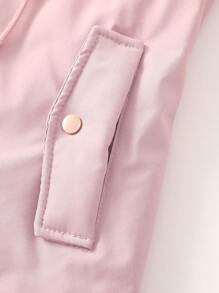 1pc Women Casual Minimalist Versatile Mid-Length Jacket, Removable Hood, Solid Color, Outdoor Thermal Lined, Cinched Waist, Winter,Fleece,Skiing