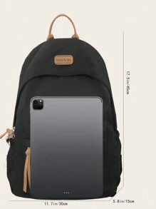 Color Blocking Men's Casual Large Capacity Backpack, New Fashion Lightweight Travel Couple Backpack, Versatile & Student Schoolbag School Bag School Bags University Bag Large Capacity Bag