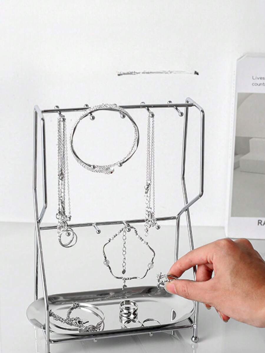 1pc Nordic Style Metal Jewelry Display Stand With Tray for Sale Australia New Collection Online