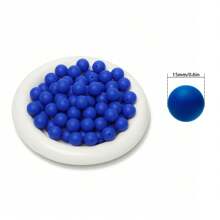 42Pcs Silicone Beads 15MM Round Bead For Jewelry Making To Make Bracelets DIY Keychain Necklace Jewelry Accessories And Round Silicone Beads For Pens