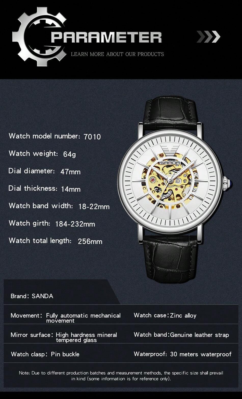 UOMO  SANDA 1108 9031 Nuovo Marchio Di Lusso Orologi Da Coppia Da Donna Uomo Orologio Da Polso Al Quarzo~p137016560 - Foto 11