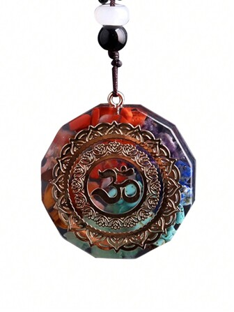1 件 Sri Yantra Energy Orgonite 项链，脉轮 Orgone 吊坠 Aura 珠宝，男女通用