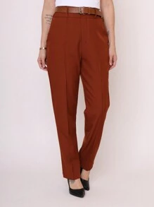 TWILL Social Basic Womenswear Tailoring Pants COD 102 - 鏽棕色 - 查看 2