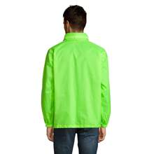 SOLS Unisex Surf Windbreaker Lightweight Jacket (Neon Green) - Lime Green - View 3