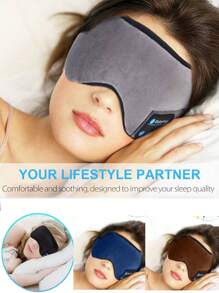 Office Sleep Headphones Wireless Headband Sleeping Eye Mask For Mom Women Men Wireless Music Earbuds Earphones For Side Sleepers Built-In HD Speakers Cool Gadgets Unique Gifts