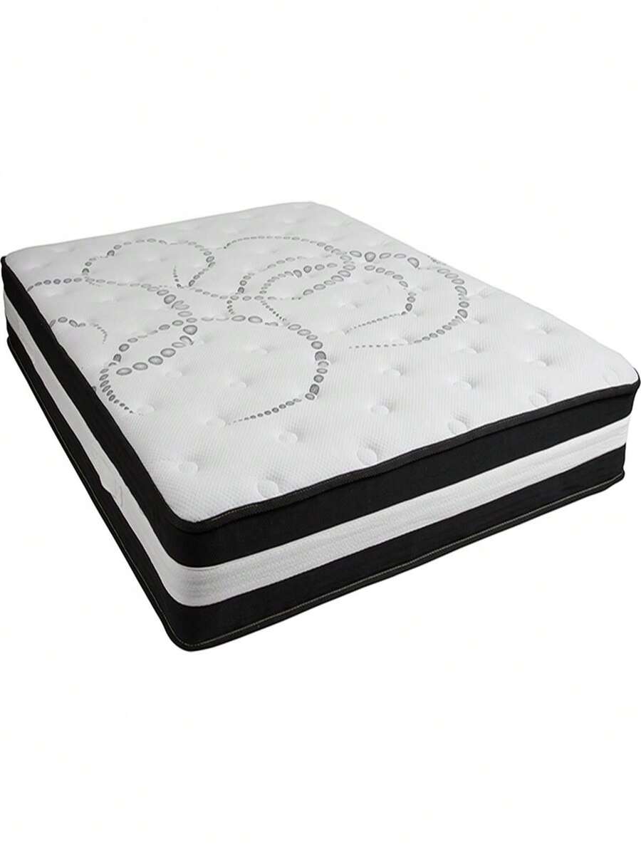 CL-E230P-R-Q-GG 12 In. Capri Comfortable Sleep Foam & Pocket Spring Mattress, Queen In A Box - 彩色 - 查看 1