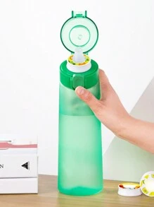 1pc Flavored Water Bottle, Bottle Starter Set, Drinking Bottle With One Random Flavoured Pods Suitable For Gyms, Schools, Flavored Water Bottle, For Outdoor, Camping