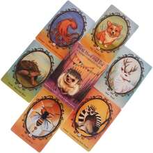 Halloween Decoration Rose Reading Tarot Cards, Mystical Fairy Tarot Cards, Animal Spirit Oracle Cards - Christmas & Halloween Gifts, Divination Toys