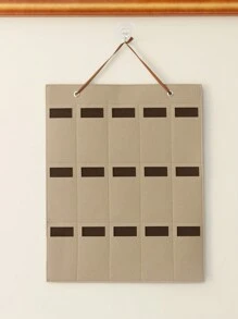 1 túi đựng kính treo, túi đựng kính nhiều ô bằng polyamide màu be cho gia đình, tiệc tiết lộ giới tính, hoàn hảo cho sinh nhật, đám cưới, tiệc tùng, món quà hoàn hảo cho đồng nghiệp, bạn bè và gia đình, trở lại trường - Màu be - Xem 6