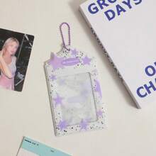 3 Inch Star Photo Card Holder, Postcard Holder, Postcard Album, Color Card Storage, Photo Pouch, Kpop Idol Card Collection Organizer, Hangable Album Card Holder, Photo Storage Back To School