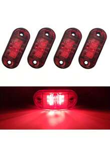 4pcs Truck LED Side Marker Lights 2LED Turn Signal Lights Yellow Blue White Green Red Car Warning Lights Tail Lights ﻿ - 4pcs - View 16