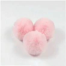3pcs Real Rex Rabbit Fur Pompom Balls 6cm Soft Pompones Fluffy Plush Crafts Diy Pom Poms Ball Furball Home Decor Garment Hat Accessories Sewing Supplies