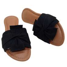 Women's Flats Special Numbering 33 To 44 Mule Clog Flat Flip Flop Sandal - 黑色 - 查看 7