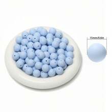42Pcs Silicone Beads 15MM Round Bead For Jewelry Making To Make Bracelets DIY Keychain Necklace Jewelry Accessories And Round Silicone Beads For Pens