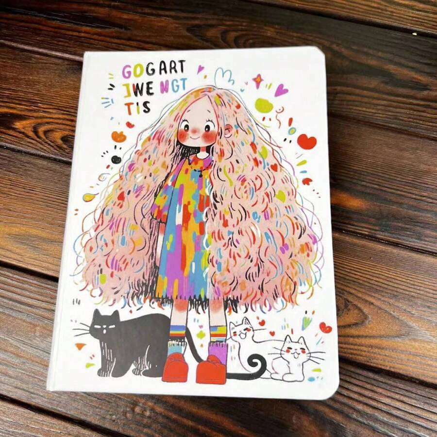 A5 Hardcover Waterproof Notebook, Thick Paper Journal - Multicolor - View 1