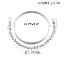 Set Of 2 Delicate Minimalist Style Bracelets For Women