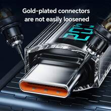 智能数字显示 USB-C 转 Lightning 快速充电线，尼龙编织同步线，兼容 13/12/11 系列并兼容 iPad，兼容 高速数据传输和充电 - 黑色 - 查看 3