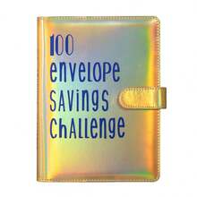 1 Book 100 Days Couples Savings Challenge Cash Savings Notebook Magnetic Closure Challenge Manual Flipbook - Multicolor - View 12