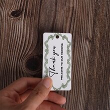 Pack Of Customized Gift Tags, With String, Modern Simple Wedding Favor Tags 1.7 X 3.5 Inches,Christmas