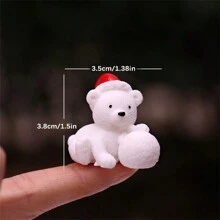 1pc Người tuyết Giáng sinh thu nhỏ Cảnh tuyết Trang trí, Trang trí phòng Ông già Noel bằng nhựa, Giáng sinh - Nhiều màu - Xem 30