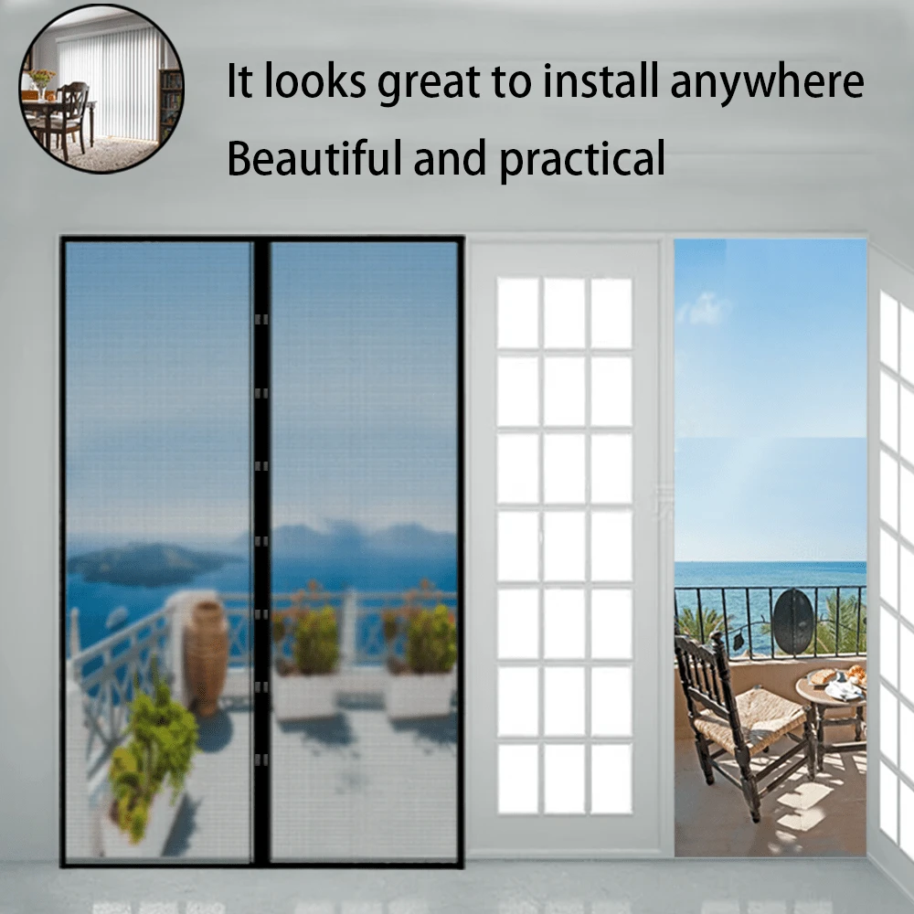 Jievmrs Falttür Ohne Bohren - Raumteiler Mit Sichtschutz 56x99cm Grau