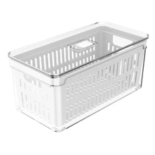Large 5 Liter Fridge Organizer With Lid And Grid - 彩色 - 查看 2