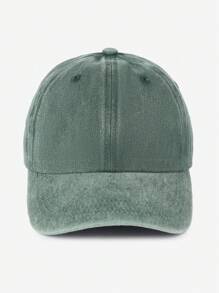 1 bucată șapcă de baseball din denim spălat solid pentru bărbați, mărime mare, reglabilă, elegantă, simplă, unisex, pălărie de soare cu vârf pentru exterior, muncă, călătorii, timp liber - A - Vizualizare 5