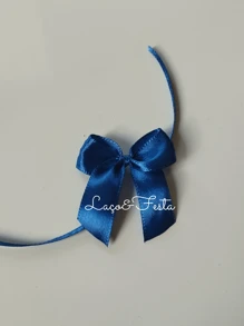 Satin Bow/Bow N°3 5 X 5.5 / 50 Units With Ribbon For Tying, Ideal For Souvenirs. - 寶藍色 - 查看 2