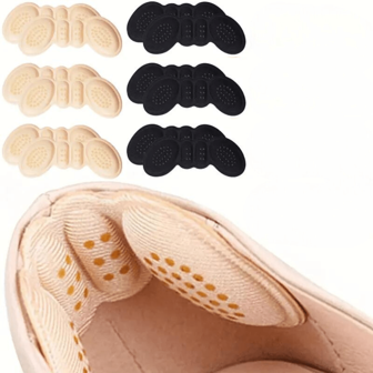 6 Pairs Heel Grips Liner Cushions For Loose Shoes - Memory Foam Heel Pads For Comfort And Fit - Prevent Heel Slipping And Blisters - Suitable For Men And Women Sneakers Shoes, Casual Shoes, Women Pumps Women Heels