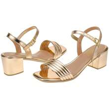 Women Heeled Sandals - Đồng - Xem 4