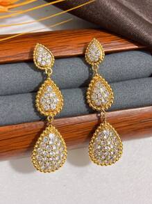 1入式波西米亞風格流蘇吊墜項鍊，時尚優雅，適合節日和派對，女性獨特優質珠寶 - 水滴流蘇 - 查看 9