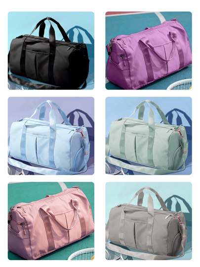 Borsa per tappetino yoga con scomparti per bagnato e asciutto, scomparto grande per scarpe, borsa sportiva da viaggio da portare a spalla o a mano