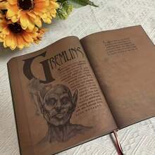 1pc Shadow Book, Creative Vintage Design, Personalized Premium Hardcover, Green, Shadow Magic Book, Sci-Fi Illustrated Gifts Birthday Graduation - Dark Green - View 4