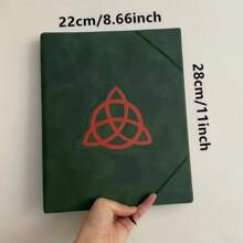 1pc Shadow Book, Creative Vintage Design, Personalized Premium Hardcover, Green, Shadow Magic Book, Sci-Fi Illustrated Gifts Birthday Graduation - Dark Green - View 3