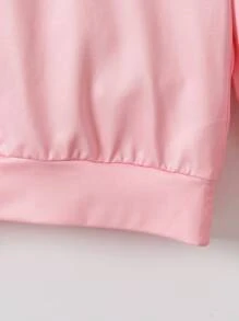 2024 Autumn Young Girl Fashion Casual Cute Cat Print Round Neck Long Sleeve Lightweight Sweatshirt