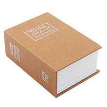 Caja de bloqueo de llave de mini libro, caja de efectivo mini con cerradura, caja de almacenamiento familiar, hucha, mejor regalo para cumpleaños y graduación (11.5x8x4.6cm/4.53x3.15*1.81in)