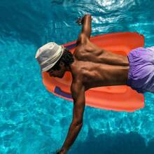 Mini Inflatable Foldable Floating Surfboard Bodyboard With Handle Beach Swimming Pool Raft Water Sports Supplies Pool Float, Beach Essentials, Beach Accessories - Multicolor - View 8