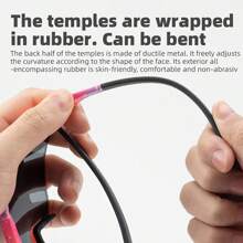 ROCKBROS Polarized Cycling Glasses Women Men Sunglasses TAC Glasses TR90 Frame Adjustable Arm Design For Cycling Running Fishing - Black - View 6