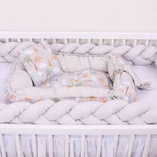Baby Crib Reducer Nest With Mosquito Net For Boys And Girls - 灰色 - 查看 4