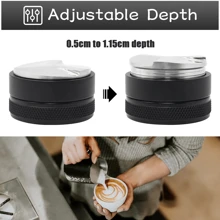 Coffee Distribution Tool - Espresso Coffee Leveler Tool ForPortafilter - Barista Espresso Accessories - Adjustable Depth Back To School