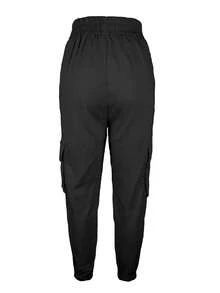 Quần áo bảo hộ lao động nhiều túi màu trơn thường ngày cho nữ - màu đen - Xem 3