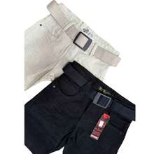 Children's Twill Bermuda Shorts Kit For Boys Black/Sand - màu đen - Xem 3