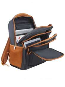 Men's Backpack Multifunctional Large Reinforced Waterproof School Notebook 71226k - 鏽棕色 - 查看 2