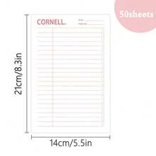 Tlenpo 1 件 A5 撕纸记事本，50 张 100gsm 厚纸，8.3x5.5 英寸，适用于计划、办公室、返校、家庭使用、笔记本、备忘录、便签、记事本 - 均碼 - 查看 11